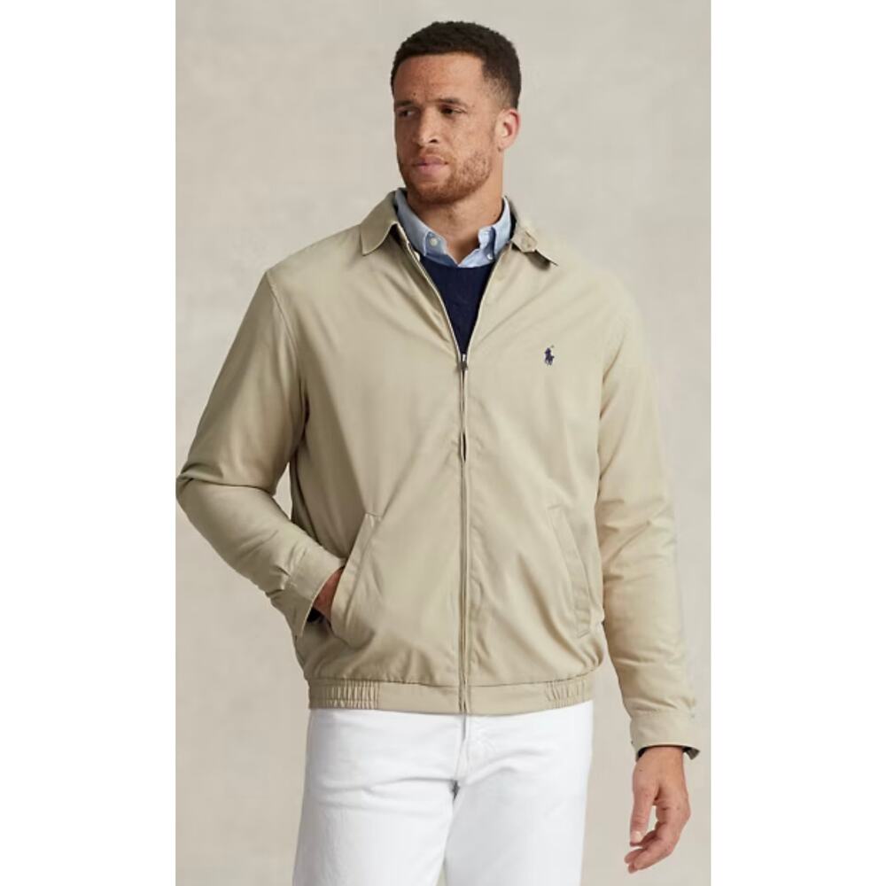 Polo Ralph Lauren Bi-swing Jacket Khaki Mens 4XLT 4XL TALL Full Zip Style 53973
